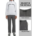 thumbnail image 4 of Little Donkey Andy Women Lightweight Running Jacket 2 Pieces Set, Full Zip Track Sports Suits for Cycling, UV Protection (White XXL), 4 of 7