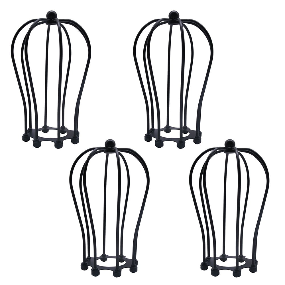 DYstyle Vintage Bulb Guard Lamp Cage Black Hanging Pendant Light