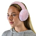 thumbnail image 3 of C.C Soft Winter Warm Adjustable Headband Ear Warmer Earmuffs, Sherpa New Rose, 3 of 4