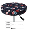 thumbnail image 4 of KLL Vintage Rose Round Bar Chair Cushion Cover 14 inch ,Bar Stool Protector with Elastic, Soft Washable, 4 of 6