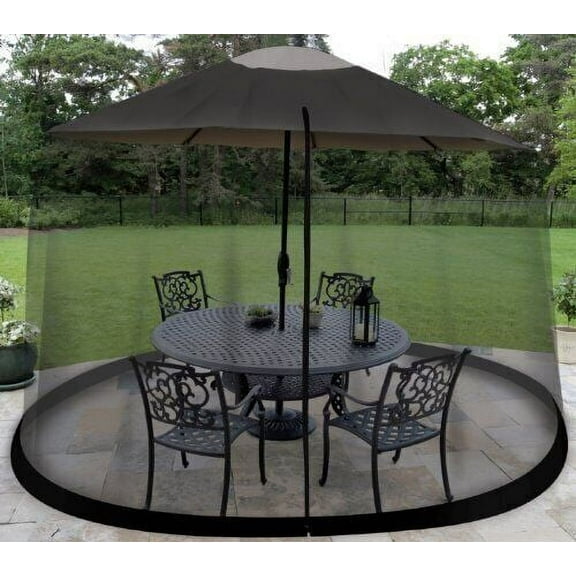 Outdoor Umbrella Table Screen Outdoors Patio Mosquitoes Bug Enclosure 11 Foot