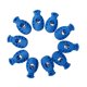 thumbnail image 1 of 10 Paquetes de Extremo de Bloqueo de Resistencia Cordones Tapón de Choque Hebilla de Palanca Cerraduras de Encaje Azul, 1 of 9