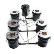 Hydroponics Grow System Kit 7 Buckets 5 Gallon Recirculating Deep Water Culture!