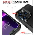 thumbnail image 3 of Diverbox for iPhone 13 Pro Case [Shockproof] [Dropproof] [Tempered Glass Screen + Camera Lens Protector],Heavy Duty Protection Phone Case Cover for Apple iPhone 13 Pro (Black), 3 of 7
