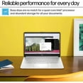 thumbnail image 5 of HP 14 Inch Student Business Laptop, Intel N150 CPU, 4GB RAM, 128GB UFS, Copilot AI, Windows 11 S, Silver, with Accessory, 5 of 8