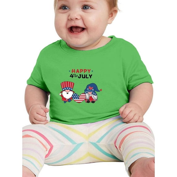 Happy 4Th Of July Gnomes T-Shirt Infant -Image by Shutterstock, 24 Months