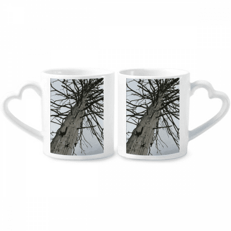 

less Fir Art Deco Fashion Couple Porcelain Mug Set Cerac Lover Cup Heart Handle