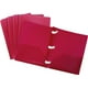 Storex 50321U01C Dossier de 2 Poches Résistant à la Déchirure avec des Griffes en Plastique & 44; Rouge - Pack de 5 – image 1 sur 1