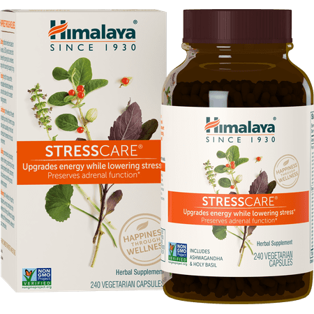 Himalaya StressCare for Natural Stress & Anxiety Relief, 240 Capsules, 2 Month Supply