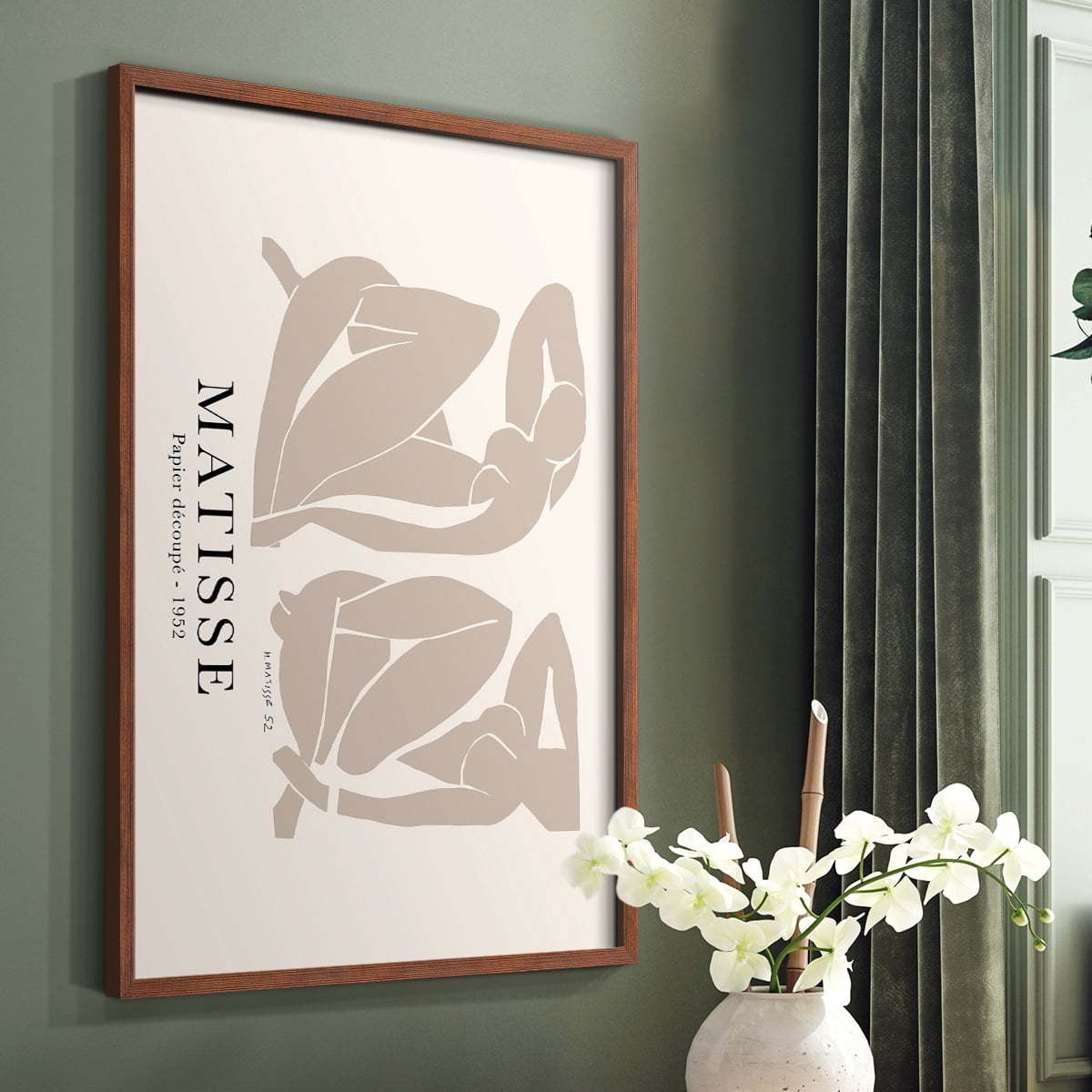 Matisse CCLIII in Solid Wood 8 x 10 Framed Print