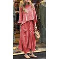 thumbnail image 2 of Women's Textured Top and Wide Leg Pants Set, Long Sleeve Casual Two Piece Outfit, 2 of 2