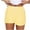 Yellow, variant on Lenpel Boxer Shorts for Women Summer Elastic High Waisted Plaid Sleep Lounge Shorts Casual Beach Shorts