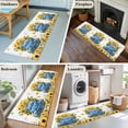 thumbnail image 6 of Sunflower Runner Rug 2x6 FT, Non Slip Hallway Carpet, Watercolor Summer Floral Botanical Truck Washable Soft Floor Carpet Throw Runner Carpet Long Rug for Entryway Kitchen Bedside Sliding Door, 6 of 9