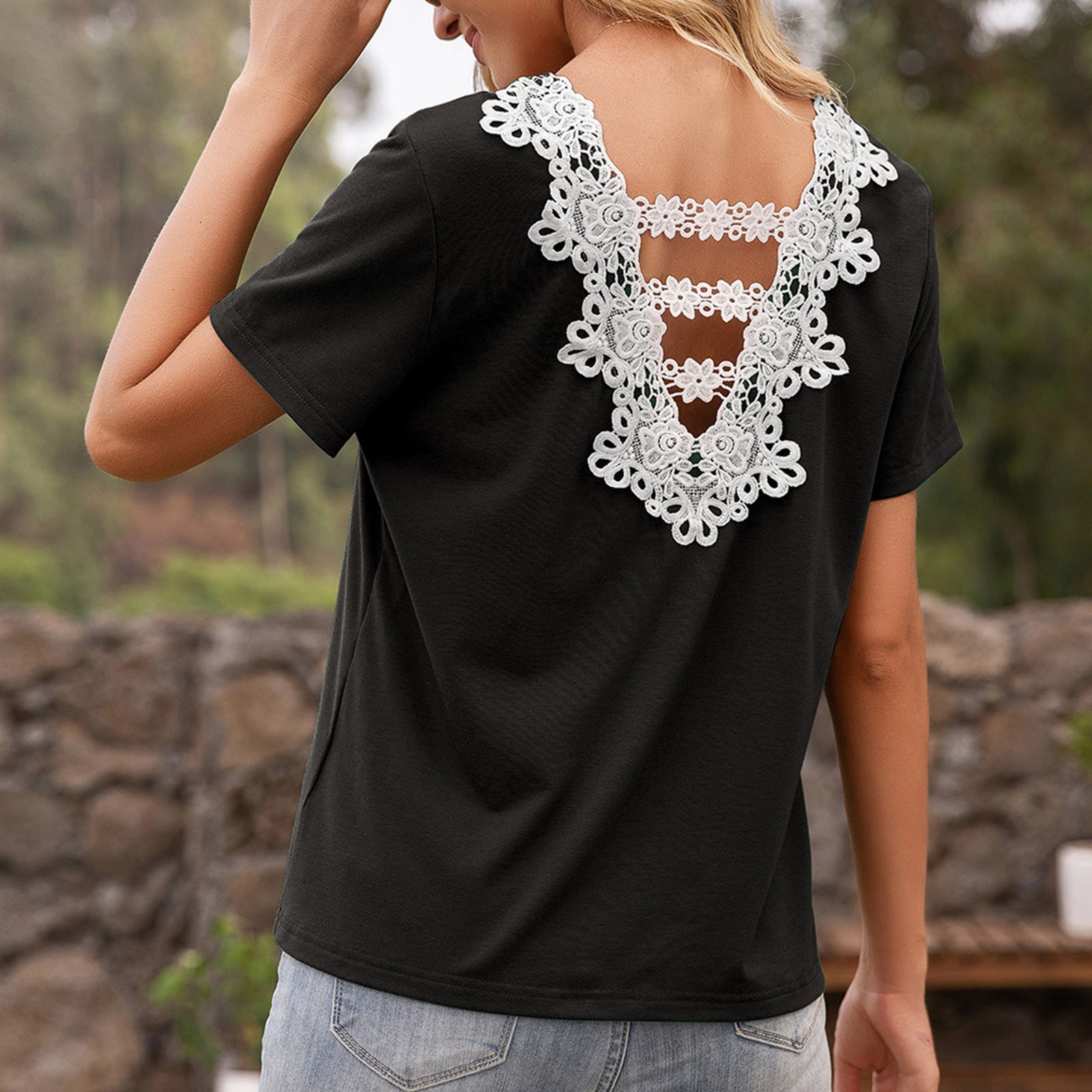 Shirt Stitching Round Neck 