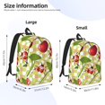 thumbnail image 4 of Rocae Cherries and Ladybirds for Durable Canvas Backpack Leisure Large Bag Travel Rucksack Multi-function Backpack Small, 4 of 8