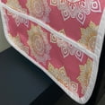 thumbnail image 3 of Oriental Microwave Oven Cover, Continuous Pattern of Mandala Inspired Ornate, Water Resistant Organizer with Pockets for Kitchen, 36" x 12", Pastel Pink Marigold, by Ambesonne, 3 of 4