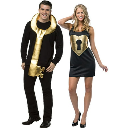 Key to my Heart Couples Adult Halloween Costume (Best Famous Couples Costumes)