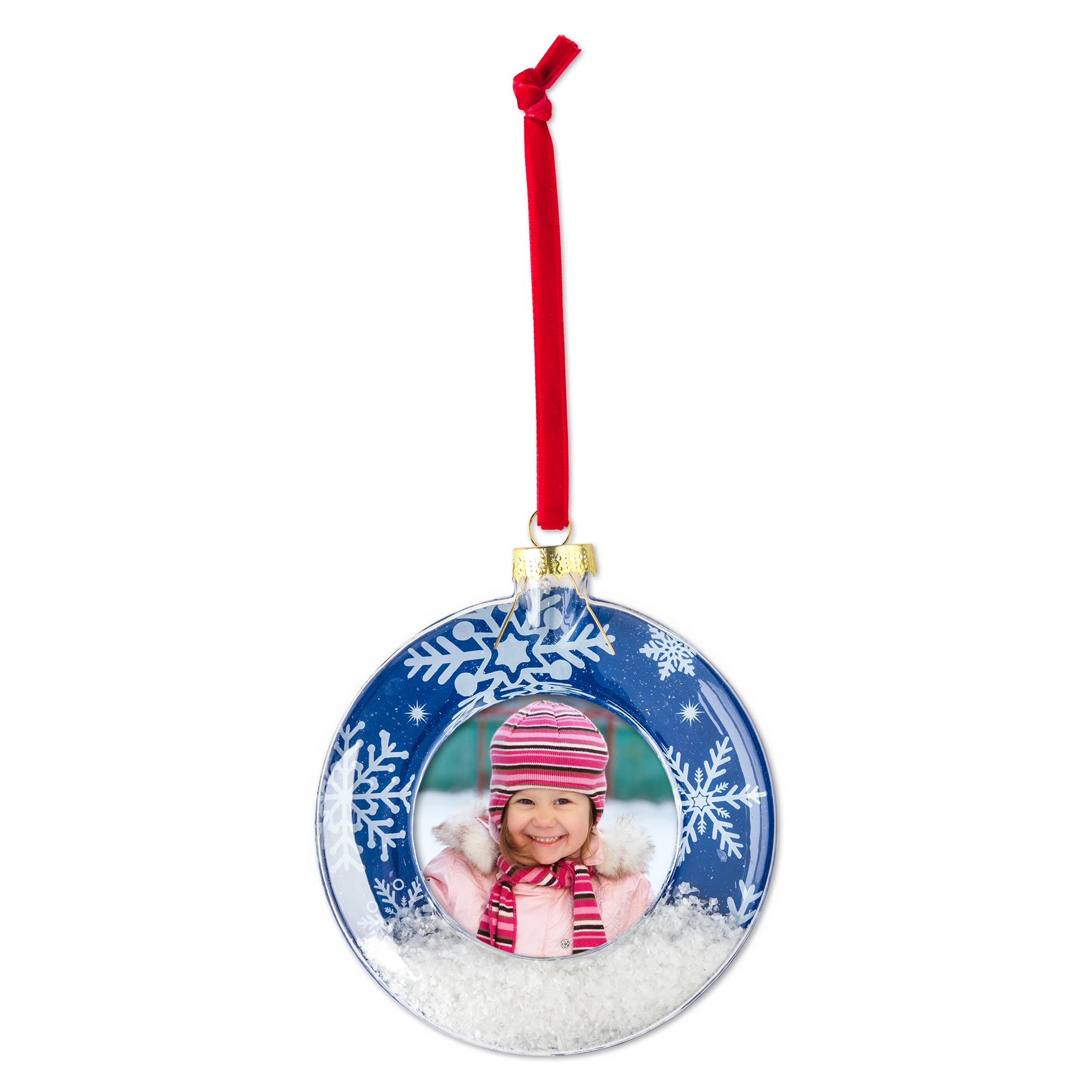 Walmart Custom 3.5 oz Christmas Snow Globe Ornament