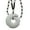White, variant on Elegant Obsidian Pendant Necklace Accessory Dainty Collarbone Chain with Round Jade Pendant for Fashion Lovers