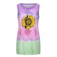 thumbnail image 3 of LSLJS Womens Crew Neck Tank Tops Fashion Woman Round Neck Sleeveless Blouse T-Shirt Printing Loose Tank Tops, 3 of 4