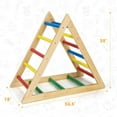 thumbnail image 3 of Costway Climbing Triangle Ladder, Wooden Triangle Climber, Educational Triangle Climber, 3 of 11
