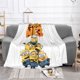 thumbnail image 3 of Manta polar de los Minions de Mi villano favorito, súper suave y acogedora, para ropa de cama para hombres, mujeres, personas mayores y niños Características: súper suave, 40 x 30 pulgadas, 3 of 8