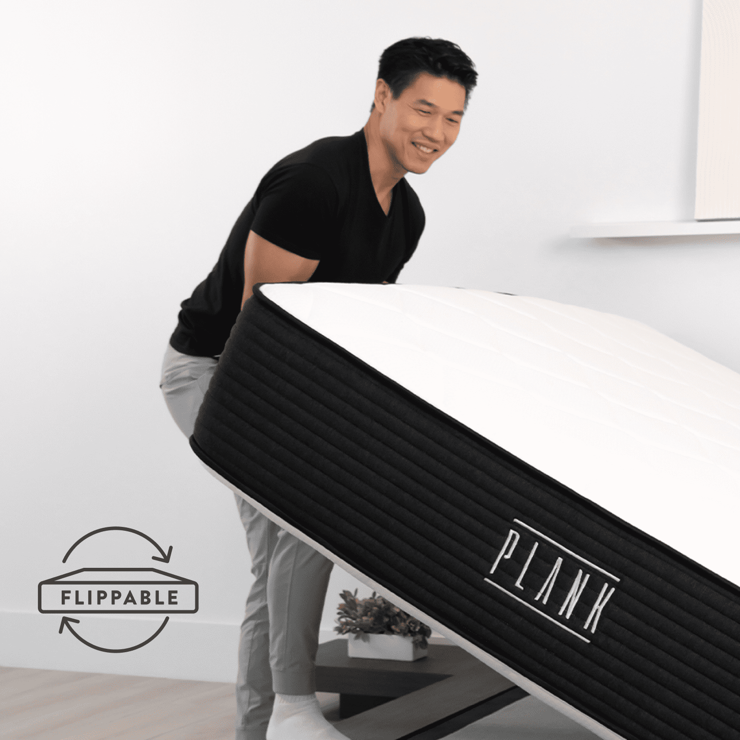 Brooklyn Bedding Plank 10-Inch Two-Sided Firm Mattress, Twin
