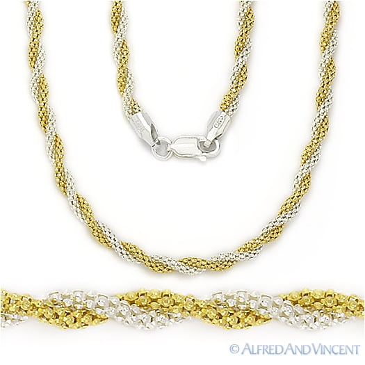 Twist-Rope Spiral Chain Necklace 
