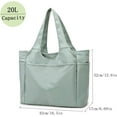thumbnail image 3 of Tote Bag for Women,Large Tote Bag with Compartments and Multiple Pockets,Quilted Shoulder Bag for Travel Work Sports, 3 of 6