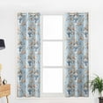 thumbnail image 5 of Hokiten Blue Coastal Christmas Blackout Curtains | Light Blocking Print Window Curtains, Xmas Snowman Shell Starfish Thermal Insulated Window Drapes for Living Room Kitchen (2 Panels, 104"W x 63"L), 5 of 7
