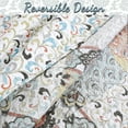 thumbnail image 3 of Cozy Line Home Fashion Floral Patchwork Microfiber Quilt Set, Queen - Reversible, 3 of 5