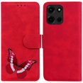 thumbnail image 1 of For Motorola Moto G Power (2025) Stand Case PU Leather Phone Cover Butterfly Printed - Green, 1 of 5
