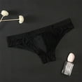 thumbnail image 2 of QLEICOM Mens Underwear,Briefs for Men,Mens Low Rise Briefs Cool Silky Sheer Fabric with Pouch Support Individually Wrapped for Hygiene Breathable Trendy Underwear for Young Men Black, 2 of 4