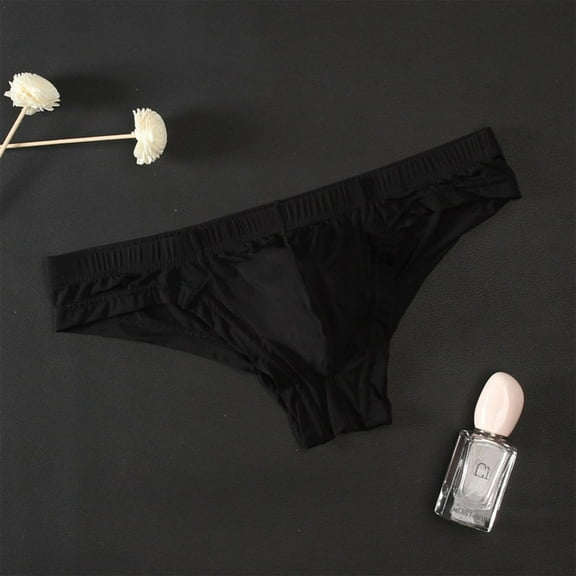 Abomasnow Men's Underwear Briefs Silky Bikinis Thongs No Fly Pouch Quick Dry Underpants Sexy Mesh Lace Breathable Underwear Panty on Clearance