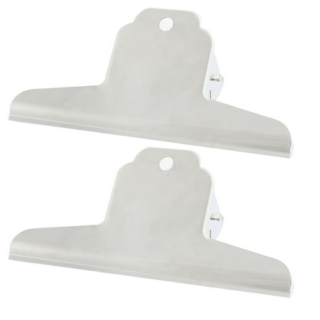 - School Office 160mm Wide Stainless Steel File Drawing Board Binder Clips 2pcs