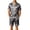 Gray, variant on Mens Pajama Set, Short Sleeve Button Front Open Chest Pocket Tops and Dual Side Shorts Solid Color Sleepwear Nightwear Pink S