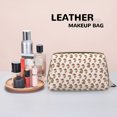 thumbnail image 4 of mushroom baby Makeup Bag, Leather Waterproof Travel Toiletry Bag, Large Capacity Cosmetic Bag Make up Bags Organizer fro Travel Size Toiletries Women Girls, 4 of 4