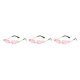 thumbnail image 3 of Gafas de sol Qarigey sin marco Tonos duraderos A Prueba de viento Llama Transpirable Fuego Impermeable Rosa, 3 of 6