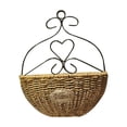 thumbnail image 6 of FRCOLOR Handmade Grass Hanging Flower Basket for Plant Display 7.5 Inches, 6 of 8