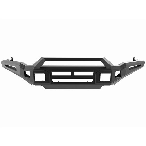 Fits 2017-2020 Ford F-150 Innovative Creations . Bumper AL-FBM15FDN-RT Alumilite; One Piece Design; Direct Fit; Mounting Hardware Included; With RT Light Bar Mount/Push Bar; Without Winch Mount