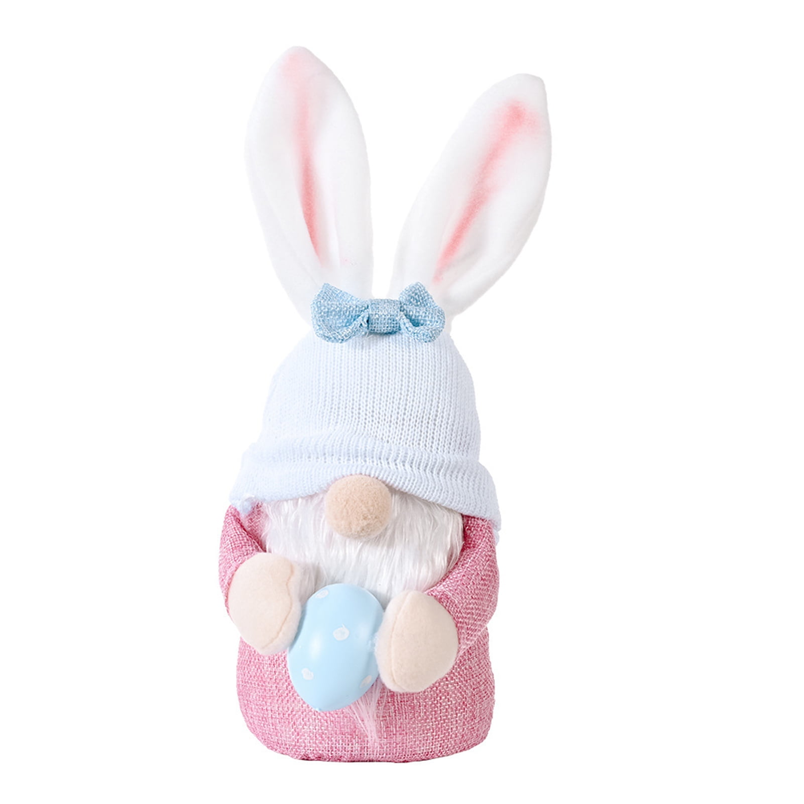 DISHAN Faceless Gnome Toy White Whisker Big Nose Adorable Bow-knot ...