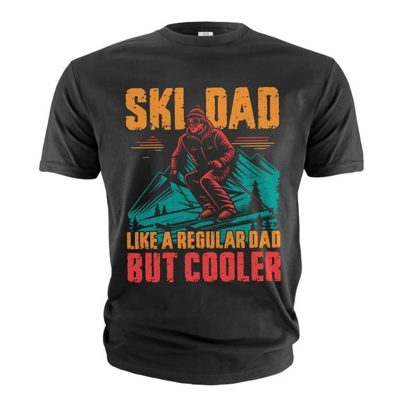 Men's Ski Dad T-shirt Skiing dad Father's day Christmas Father gift Sports activity Birthday tee
