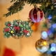 thumbnail image 1 of Adorno navideño de duende de Papá Noel pintado a mano: precioso adorno colgante de acrílico para árbol, ideal como regalo festivo para fiestas familiares., 1 of 3