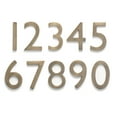 thumbnail image 2 of Architectural Mailboxes 4" Brass Floating House-Number 3, 2 of 2
