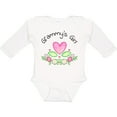 thumbnail image 3 of Inktastic Grammy's Girl Heart Flowers Girls Long Sleeve Baby Bodysuit, 3 of 5