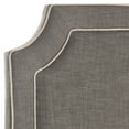 thumbnail image 2 of SAFAVIEH Dane Welt Piping Classic Upholstered Headboard, Full, Charcoal/True Taupe, 2 of 3