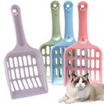 thumbnail image 1 of Juego de 6 palas para arena para gatos, palas para arena para gatos de plástico, para tamizar Rojo Verde, 1 of 5