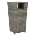 thumbnail image 3 of Safavieh Mazeli Outdoor Patio Trash Bin - Grey, 3 of 13