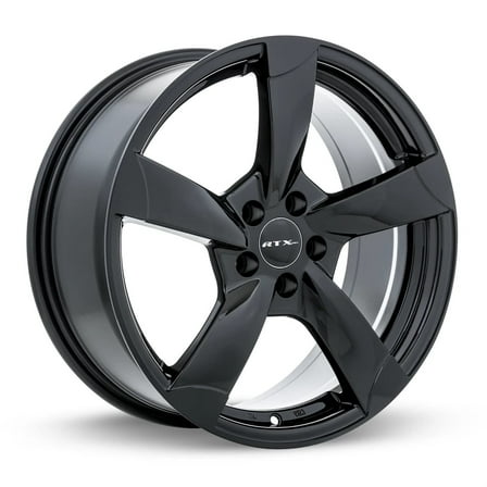 RTX RS2 Custom Wheel - 16x7, 45 Offset, 5x112 Bolt Pattern, 57.1mm Hub - Gloss Black Rim