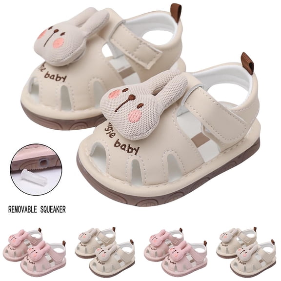 Viluyesy Toddler Girls Sandals Casual Breathable Soft-Sole Summer Shoes with Hook-and-Loop Closure, Non-Slip Comfort Footwear for Babies & Toddlers Beige Size 5